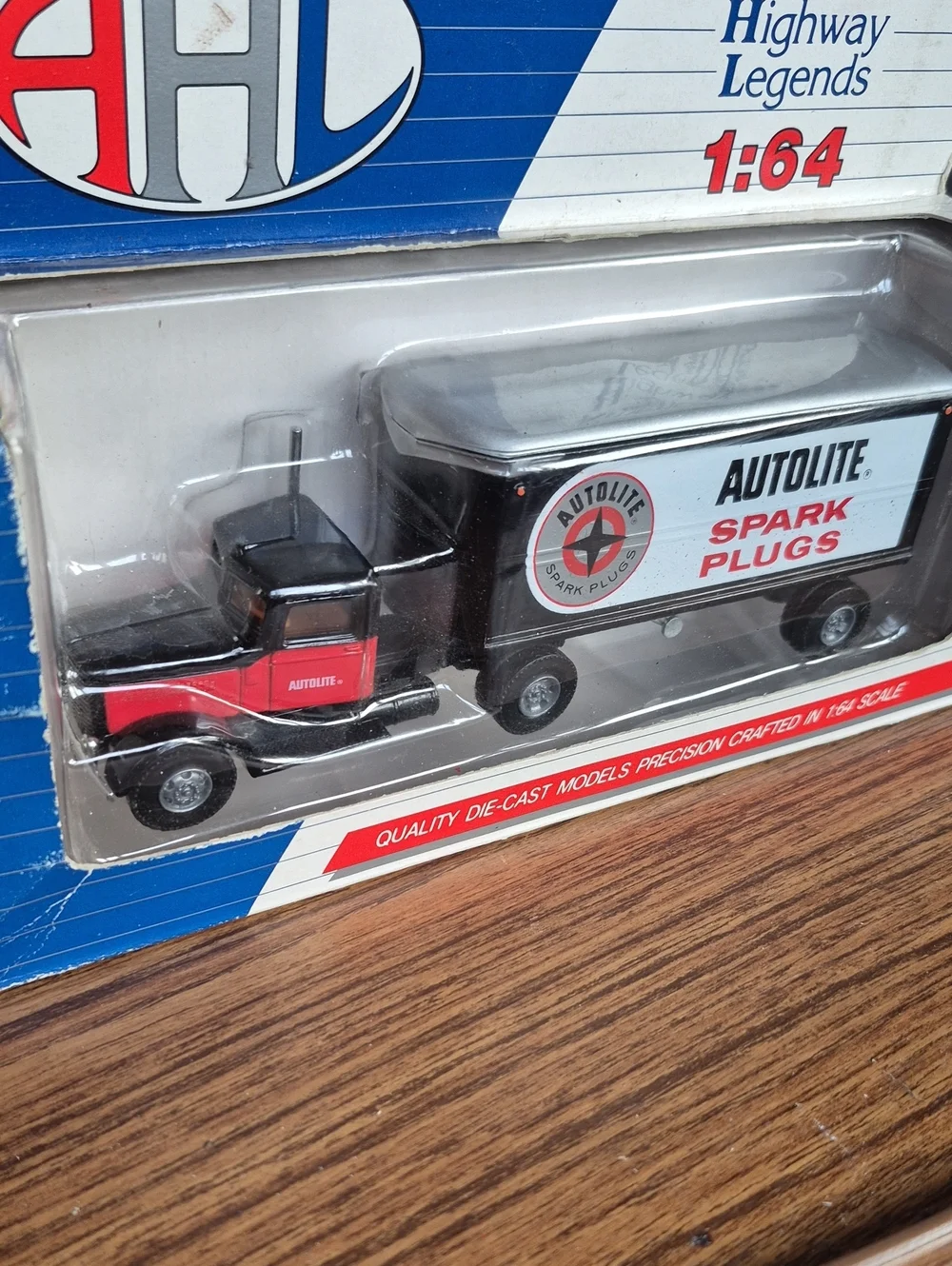 New American Highway Legends Autolite Spark Plugs Die-Cast Truck - Red/Black